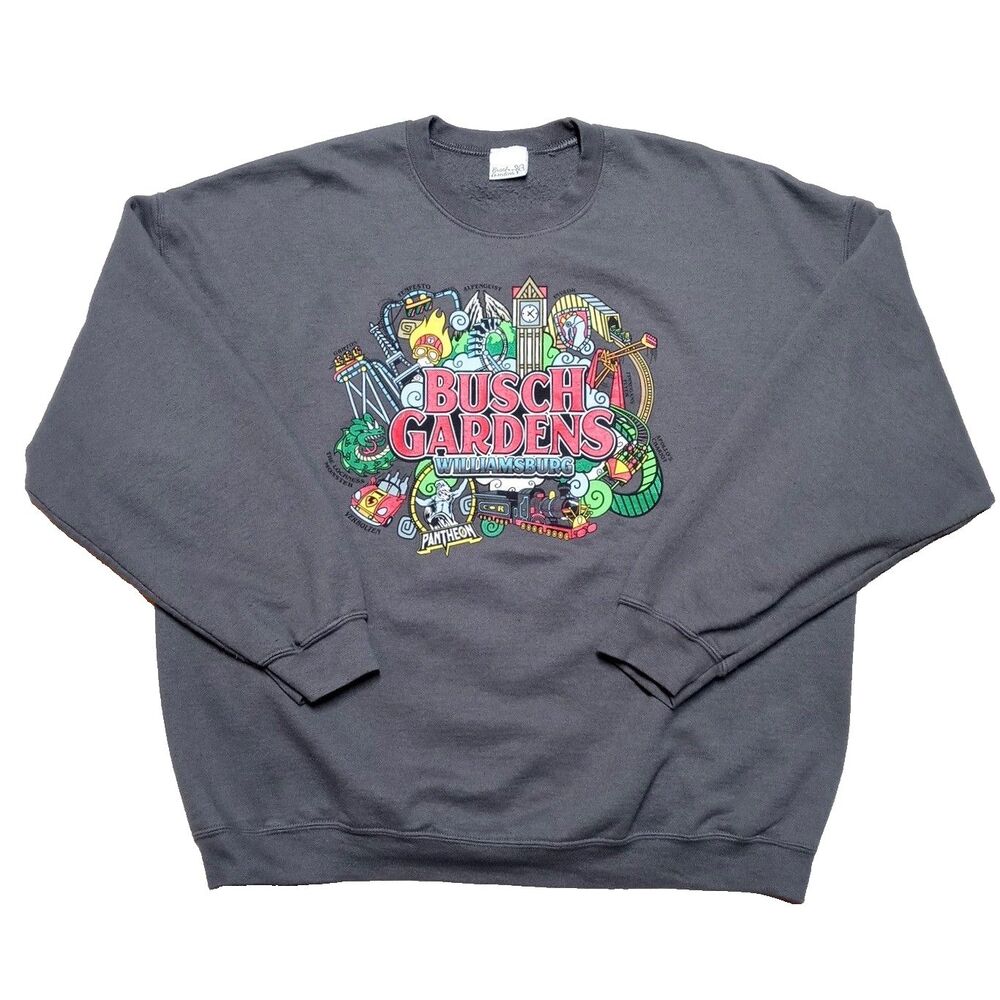 Busch Gardens Williamsburg Crewneck Sweatshirt Size 2XL Pantheon Loch Ness